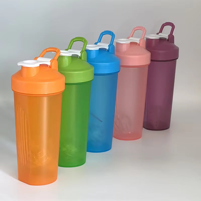 600Ml Protein Shaker Bottle Protein Powder Shake Cup for Gym Ffitness Shaker Scale Portable Water Bottle Slushy Cup